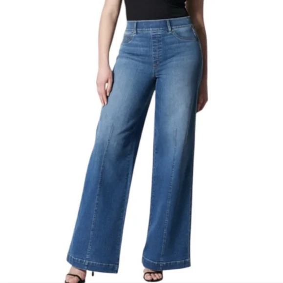 SPANX Blue Boot Cut Jeans - Picture 2 of 9
